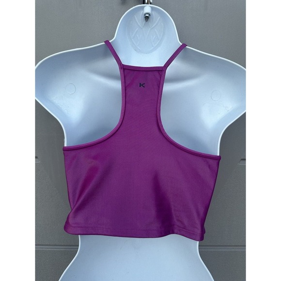 Koral Leah Infinity Lustrous Shiny Sports Bra Tank in Rose Orchid Sz small NWOT - Picture 9 of 11